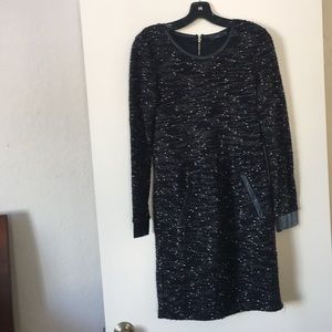 Speckled Black Knit Dress by THML